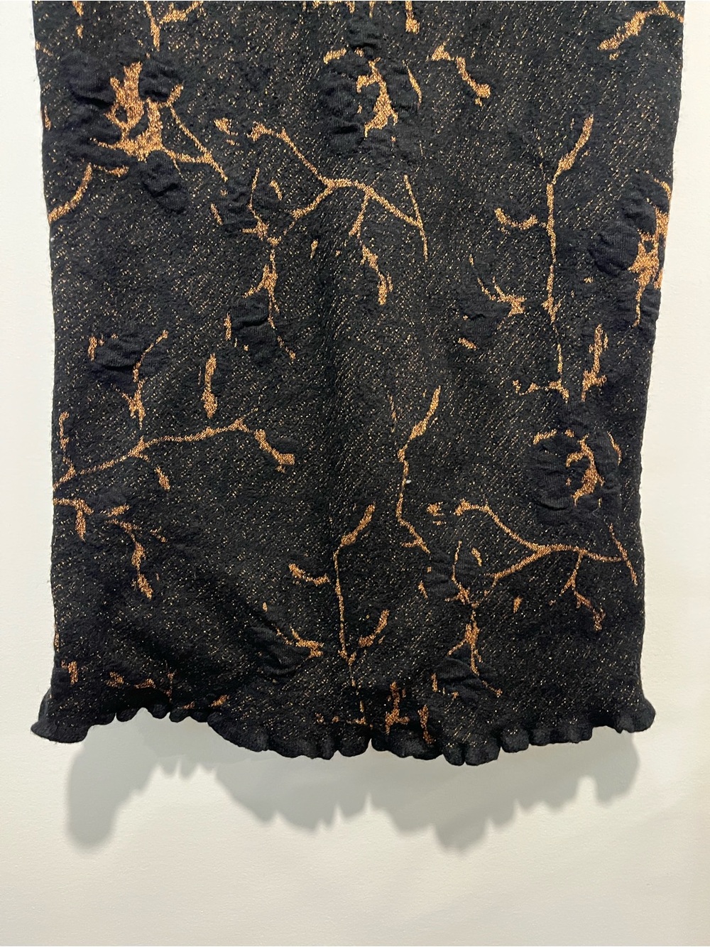 Marie Oliver Black Maxi Dress with Brown Marbled Print - Picture 11 of 13